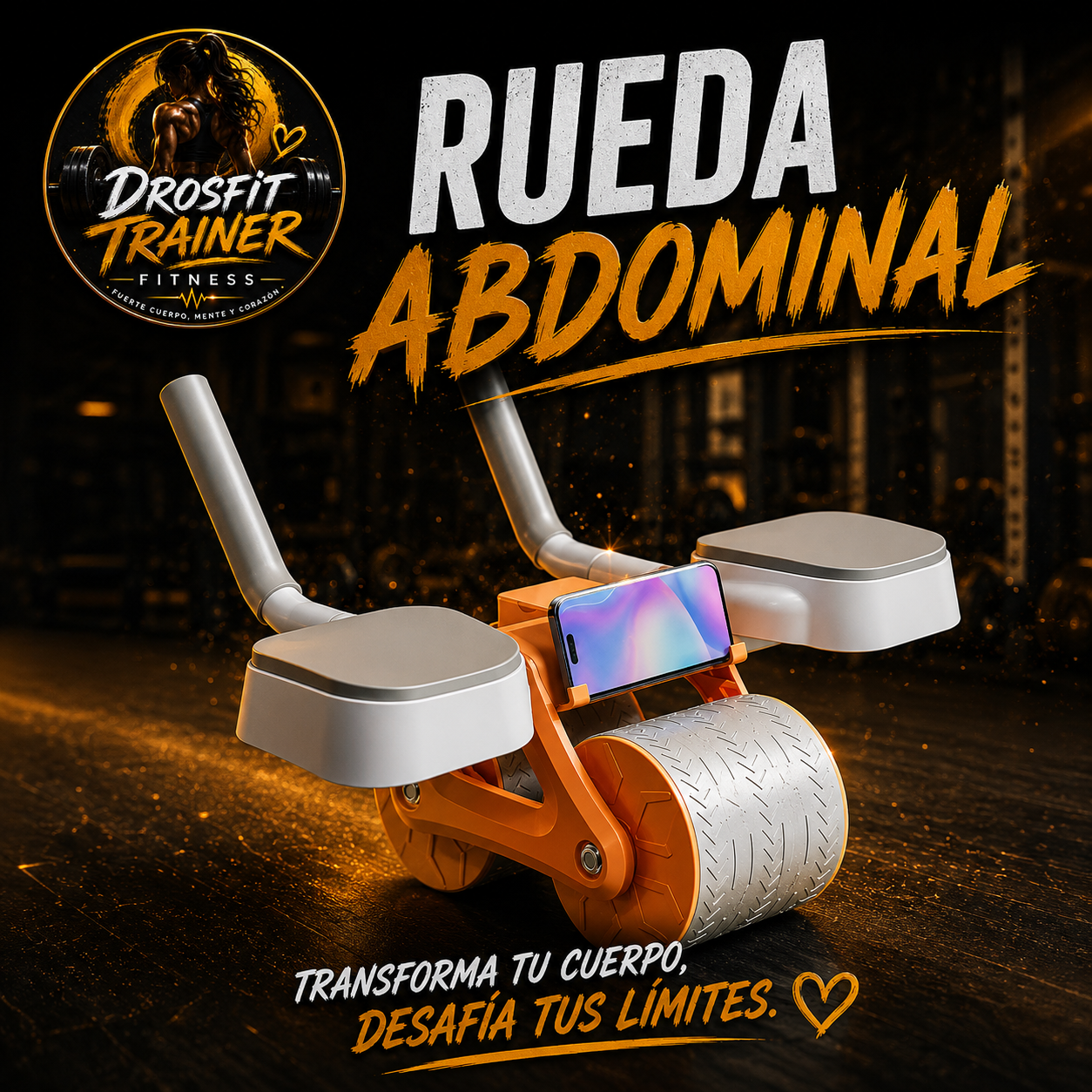 Rueda Abdominal con Soporte