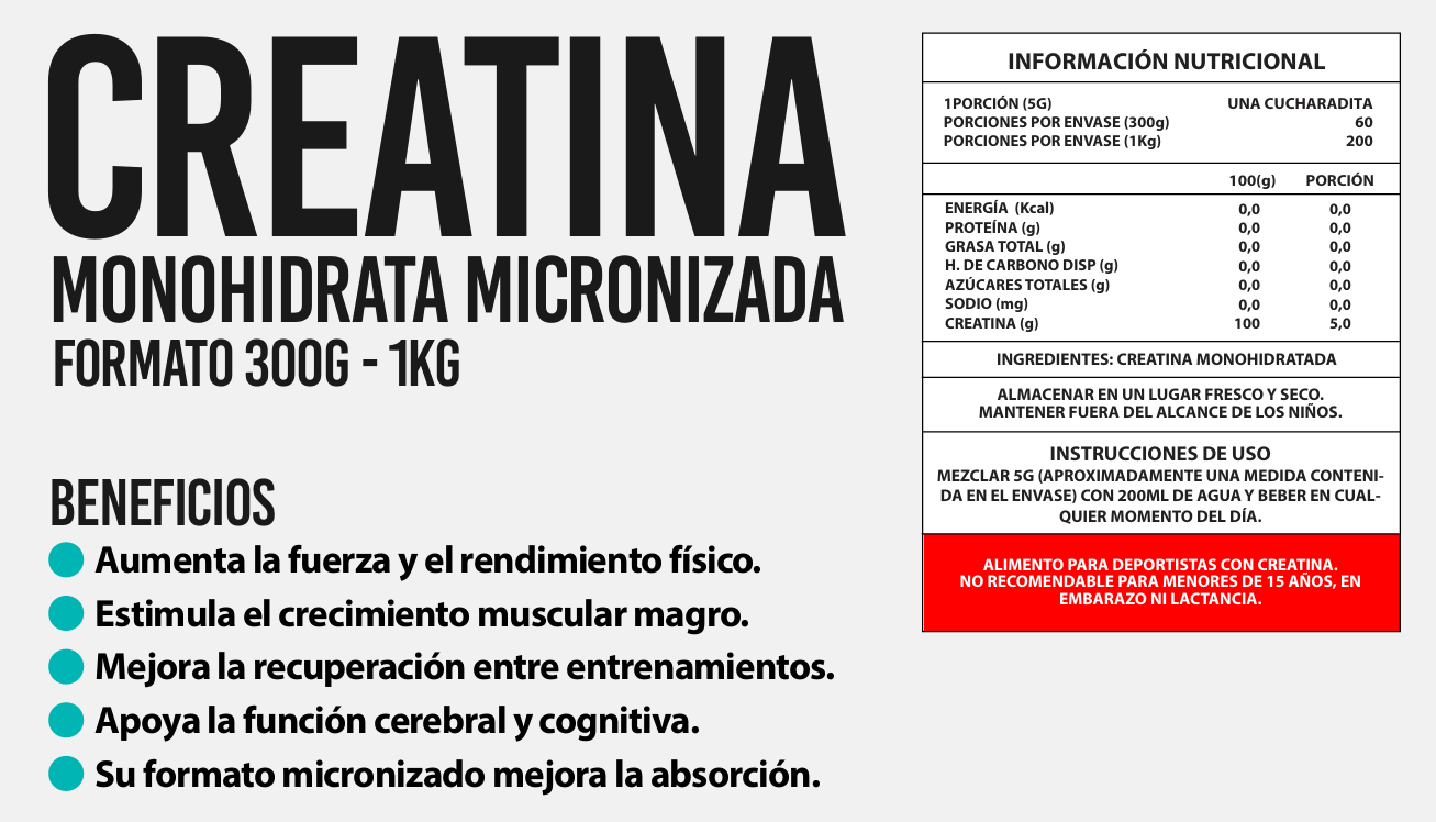 Creatina WOMAN Monohidratada 300g