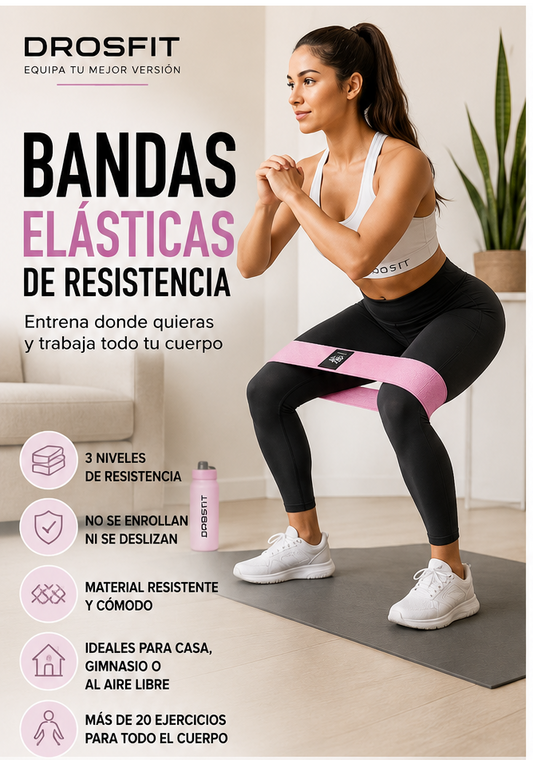Set de 3 Bandas Elásticas de Fitness