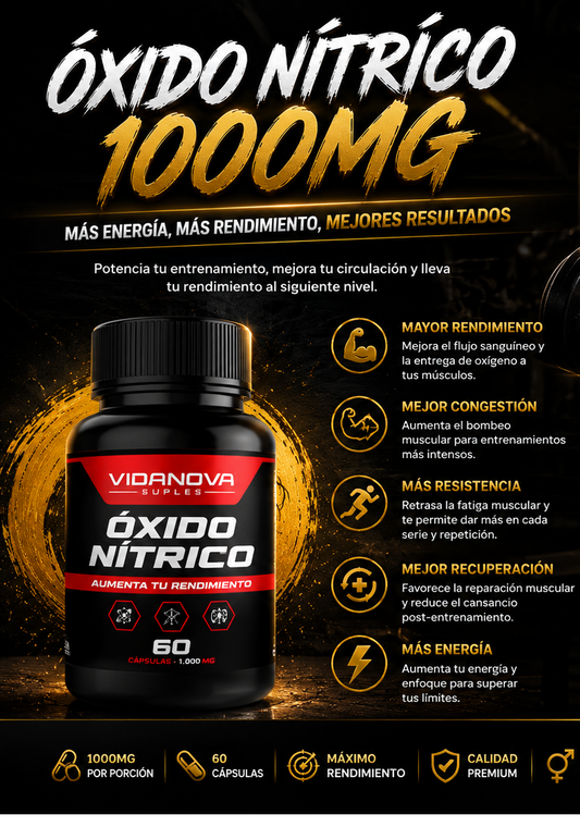 OXIDO NITRICO 1000MG 60 CAPS