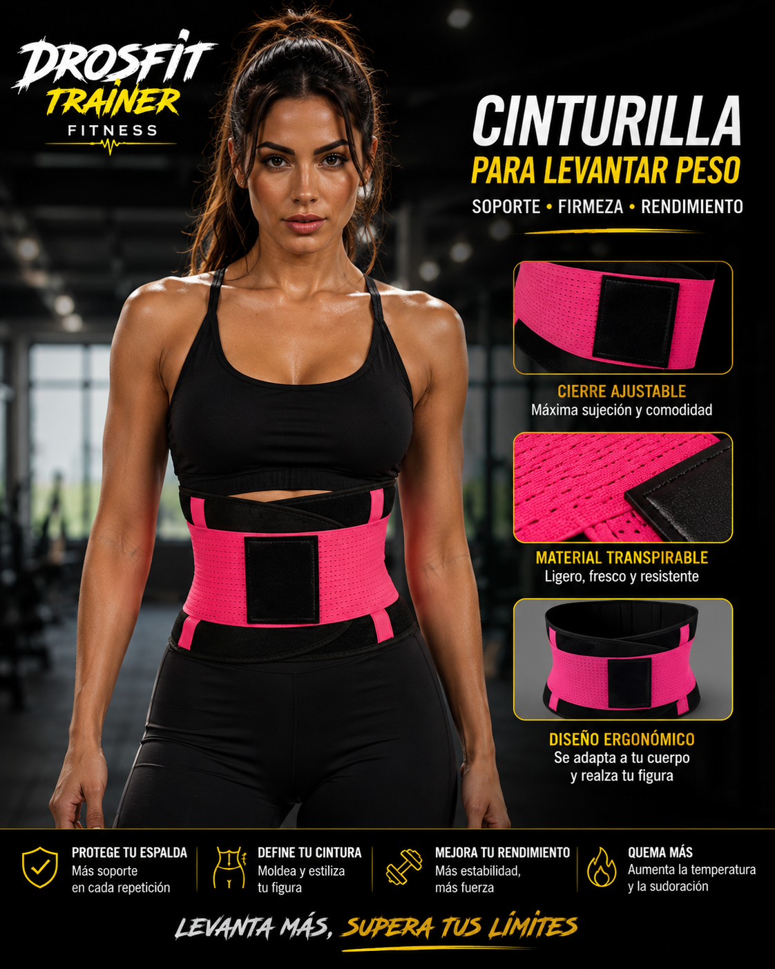 Cinturilla Para Levantar Peso Drosfit